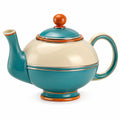 Teekanne in Türkis/Orange/Beige, 1000ml