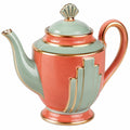 Retro-Teekanne Art-Déco Stil Grün/Orange 1000ml