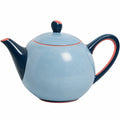 Teekanne 1200 ml Himmelblau mit Dunkelblauen Akzenten