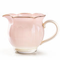 Rosa Krug aus Porzellan mit Goldrand, 1000ml