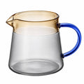 Glaskrug mit blauem Griff 750 ml Transparent/Braun