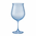 Mattiertes Weinglas Blau 400ml