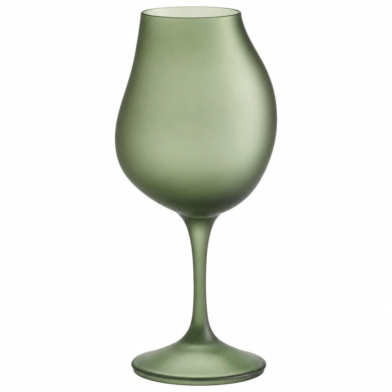 Mattes grünes Weinglas 350ml