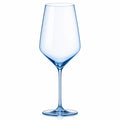 Elegantes blaues Weinglas 540 ml mit schlankem Stiel