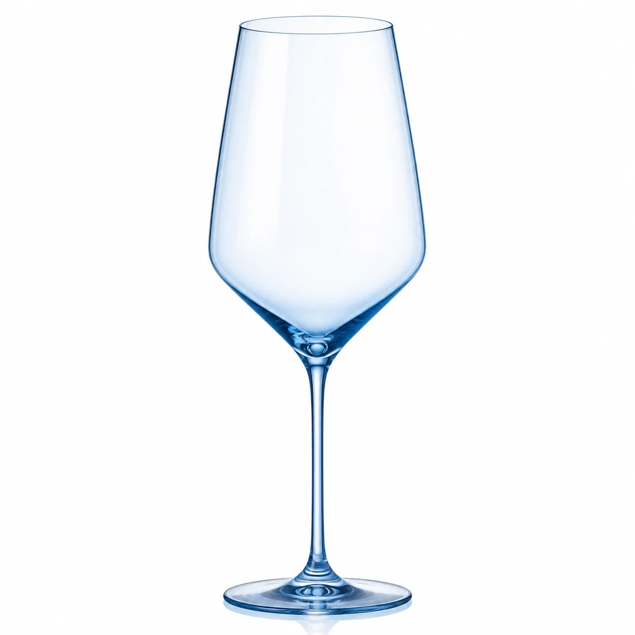Elegantes blaues Weinglas 540 ml mit schlankem Stiel