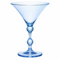 Blaues Martiniglas 250 ml für Cocktails