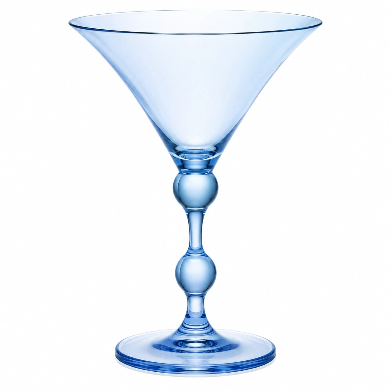 Blaues Martiniglas 250 ml für Cocktails