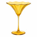 Elegantes gelbes Martiniglas, 18 cm