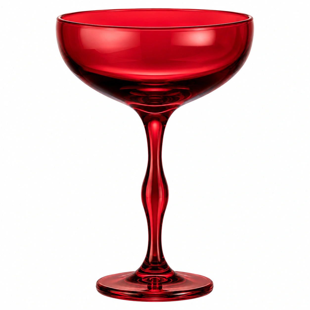 Elegantes Rotes Cocktailglas 240ml