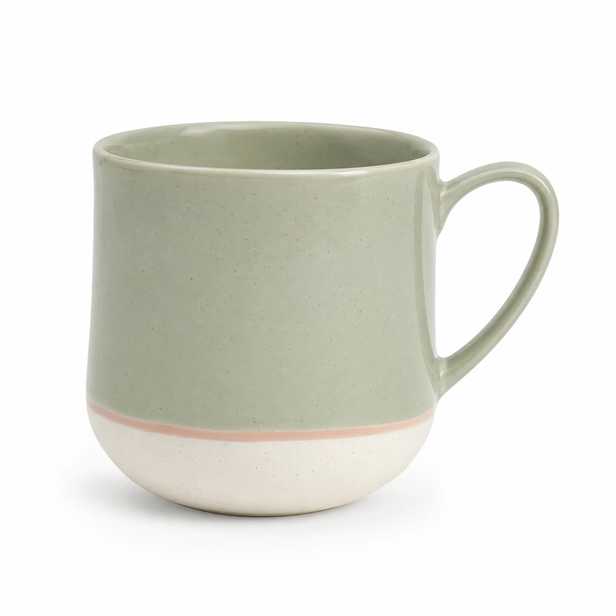 Keramiktasse 350ml Grün/Weiß