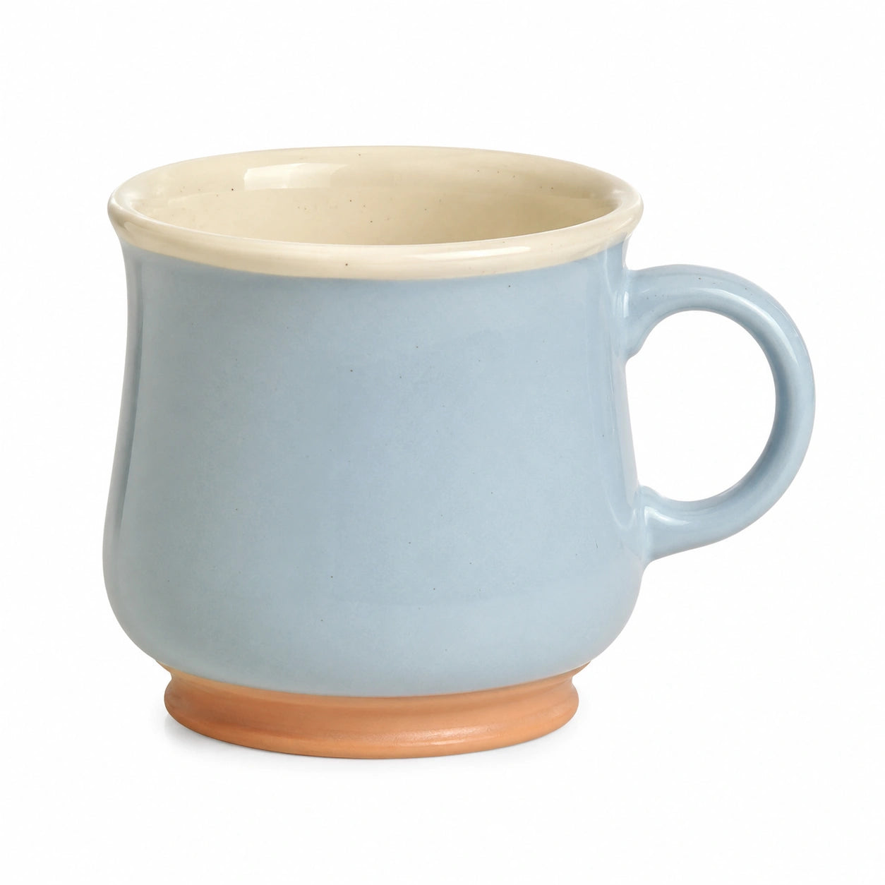 Handgefertigte Keramiktasse 350ml Himmelblau